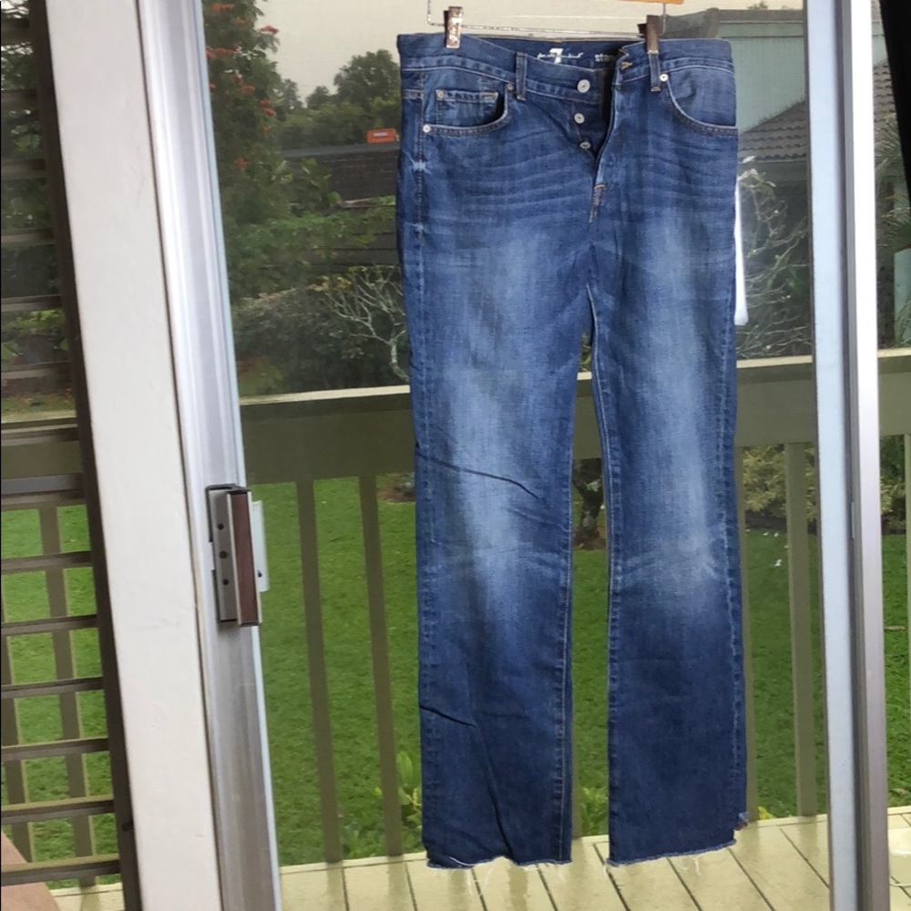 30” 7forallmankind standard button up jeans.